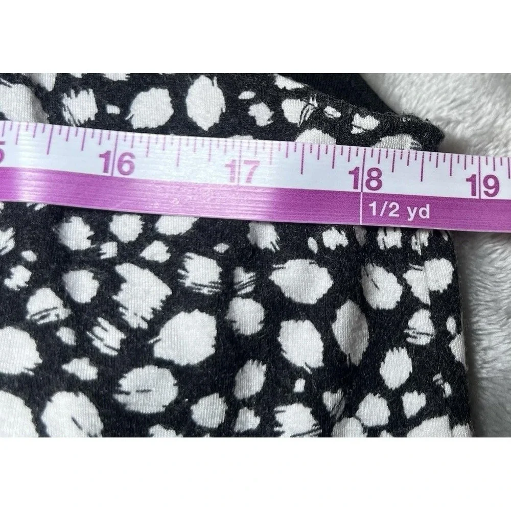 Banana Republic Womens Size Medium Halter Top Black White Speckled‎ Inner Bra